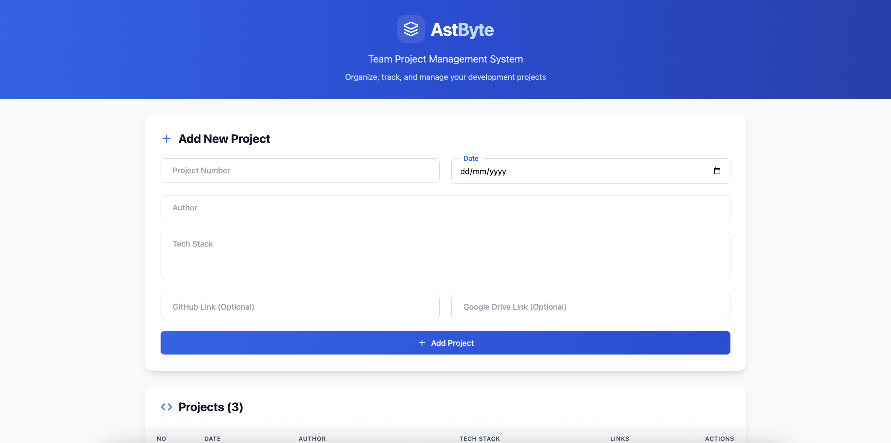 Team Project Management